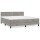 vidaXL Boxspringbett mit Matratze Hellgrau 180x200 cm Samt