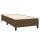 vidaXL Boxspringbett mit Matratze Dunkelbraun 100x200 cm Stoff