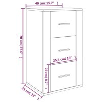 vidaXL Sideboard R&auml;uchereiche 40x33x70 cm Holzwerkstoff