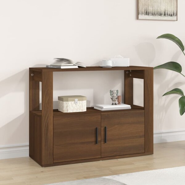 vidaXL Sideboard Braun Eichen-Optik 80x30x60 cm Holzwerkstoff