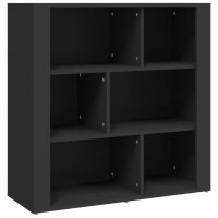 vidaXL Sideboard Schwarz 80x30x80 cm Holzwerkstoff