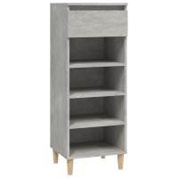 vidaXL Schuhschrank Betongrau 40x36x105 cm Holzwerkstoff