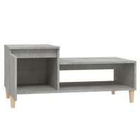 vidaXL Couchtisch Betongrau 100x50x45 cm Holzwerkstoff