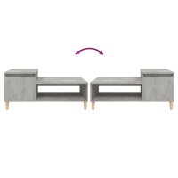 vidaXL Couchtisch Betongrau 100x50x45 cm Holzwerkstoff