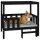 vidaXL Hundebett Schwarz 95,5x73,5x90 cm Massivholz Kiefer