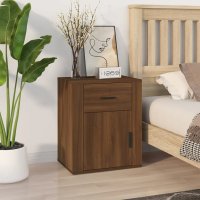 vidaXL Nachttisch Braun Eichen-Optik 50x36x60 cm...