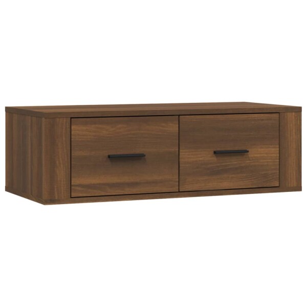 vidaXL TV-Wandschrank Braun Eichen-Optik 80x36x25 cm Holzwerkstoff