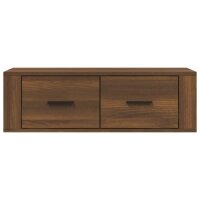 vidaXL TV-Wandschrank Braun Eichen-Optik 80x36x25 cm Holzwerkstoff