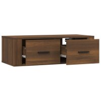 vidaXL TV-Wandschrank Braun Eichen-Optik 80x36x25 cm Holzwerkstoff