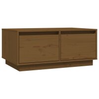 vidaXL Couchtisch Honigbraun 80x50x35 cm Massivholz Kiefer