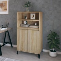 vidaXL Highboard Sonoma-Eiche 60x36x110 cm Holzwerkstoff