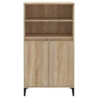 vidaXL Highboard Sonoma-Eiche 60x36x110 cm Holzwerkstoff