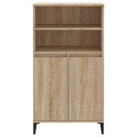 vidaXL Highboard Sonoma-Eiche 60x36x110 cm Holzwerkstoff