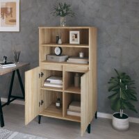 vidaXL Highboard Sonoma-Eiche 60x36x110 cm Holzwerkstoff