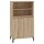 vidaXL Highboard Sonoma-Eiche 60x36x110 cm Holzwerkstoff