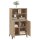 vidaXL Highboard Sonoma-Eiche 60x36x110 cm Holzwerkstoff