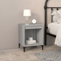 vidaXL Nachttisch Grau Sonoma 40x35x50 cm