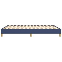 vidaXL Boxspringbett Blau 140x200 cm Stoff