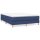 vidaXL Boxspringbett Blau 140x200 cm Stoff