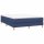 vidaXL Boxspringbett Blau 140x200 cm Stoff