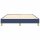 vidaXL Boxspringbett Blau 140x200 cm Stoff