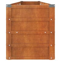 vidaXL Hochbeet Rostig 320x40x45 cm Cortenstahl