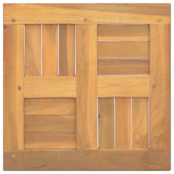 vidaXL Tischplatte Quadratisch 40x40x2,5 cm Massivholz Teak