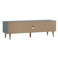 vidaXL TV-Schrank MOLDE Grau 158x40x49 cm Massivholz Kiefer