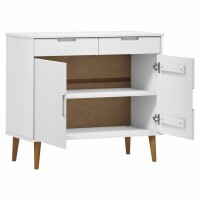 vidaXL Sideboard MOLDE Wei&szlig; 90x40x80 cm Massivholz Kiefer