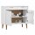 vidaXL Sideboard MOLDE Wei&szlig; 90x40x80 cm Massivholz Kiefer