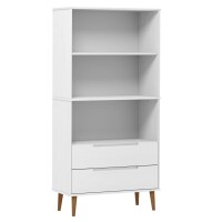 vidaXL Bücherregal MOLDE Weiß 85x35x170,5 cm...