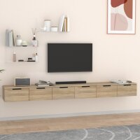 vidaXL Wandschränke 2 Stk. Sonoma-Eiche 102x30x20 cm...