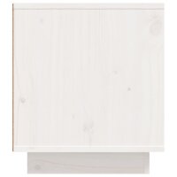 vidaXL TV-Schrank Wei&szlig; 110x35x40,5 cm Massivholz Kiefer