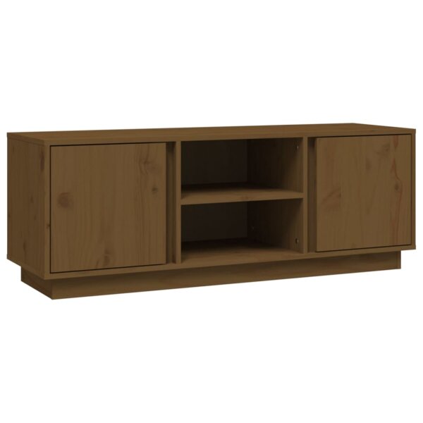 vidaXL TV-Schrank Honigbraun 110x35x40,5 cm Massivholz Kiefer