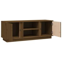 vidaXL TV-Schrank Honigbraun 110x35x40,5 cm Massivholz Kiefer