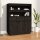 vidaXL Highboard Schwarz 89x40x116,5 cm Massivholz Kiefer