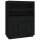 vidaXL Highboard Schwarz 89x40x116,5 cm Massivholz Kiefer