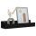 vidaXL Wandregale 2 Stk. Schwarz 50x12x9 cm Massivholz Kiefer