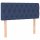 vidaXL Boxspringbett mit Matratze Blau 90x200 cm Stoff