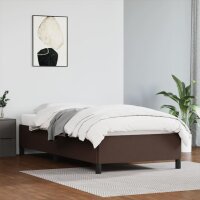 vidaXL Bettgestell Braun 90x190 cm Kunstleder