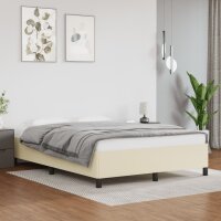 vidaXL Bettgestell Creme 140x190 cm Kunstleder