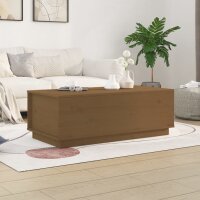 vidaXL Couchtisch Honigbraun 100x50x35 cm Massivholz Kiefer