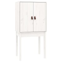 vidaXL Highboard Wei&szlig; 60x40x120 cm Massivholz Kiefer