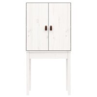 vidaXL Highboard Wei&szlig; 60x40x120 cm Massivholz Kiefer