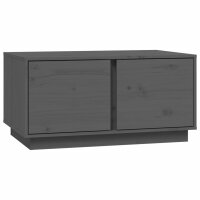 vidaXL Couchtisch Grau 80x50x40 cm Massivholz Kiefer