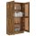 vidaXL B&uuml;cherschrank R&auml;uchereiche 82,5x30,5x150 cm Holzwerkstoff