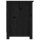 vidaXL TV-Schrank Schwarz 103x36,5x52 cm Massivholz Kiefer