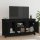 vidaXL TV-Schrank Schwarz 103x36,5x52 cm Massivholz Kiefer