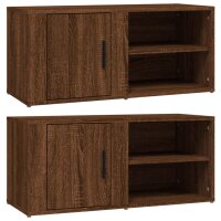 vidaXL TV-Schr&auml;nke 2 Stk. Braun Eiche 80x31,5x36 cm Holzwerkstoff