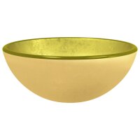 vidaXL Waschbecken Hartglas 30x12 cm Golden